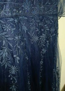 Elegant Navy Blue Ethnic Gown