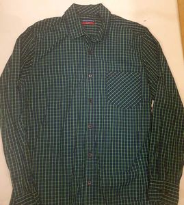 Cool CheckedIndigo Nation Shirt