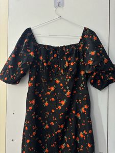 Black Floral Dress