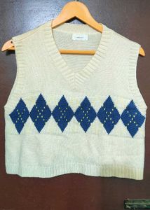 Argyle Knit Vest