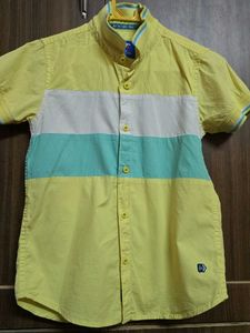 Color Block Short Sleeve Shirt
