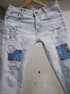 Distressed Denim Jeans