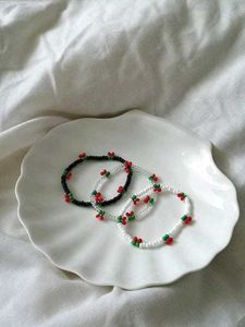 Daisy &amp; Cherry Bracelets 🌸🍒