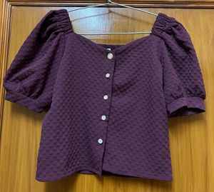 Purple Crop Top