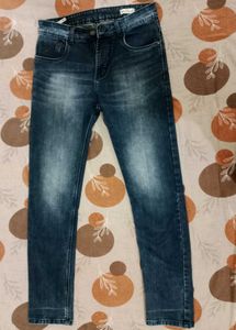 Dark Night Blue Jeans Slim Fit Mid Rise