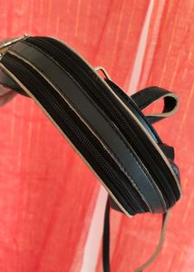 Black Backpack &amp; Mobile Sling Bag For Women
