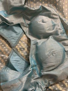 Silk Blend Saree &amp; Blouse