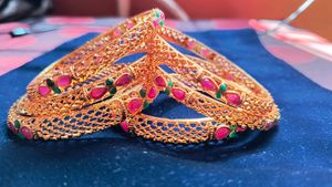 Gold Covering Bangles
