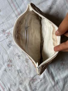 Embroidered Sequin Pouch