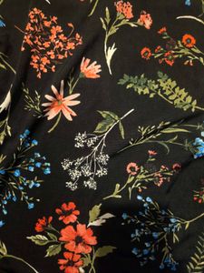 Floral Print Bell Sleeve Top