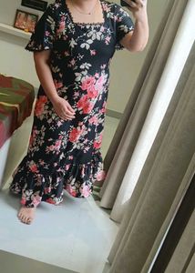 Floral Print Midi Dress fresh