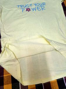 Pastel Yellow Night Tee