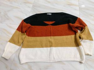 Color Block Knit Sweater
