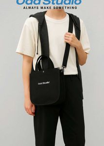 Odd Studio Black Canvas Tote Bag