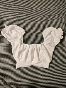 White Crop Top