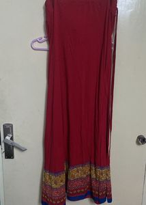 Red Ethnic Skirt