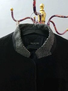 Elegant Black and white Coat