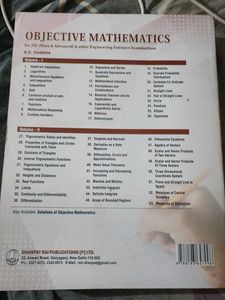 Objective Mathematics Vol II &amp; algebra jee main &amp;