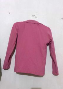 Collar Tshirt Full Sleeve Pink 🩷
