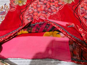 Red Floral Saree