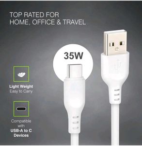 ERD MOBILE Charger USB-A to USB-C, 35W, 1M