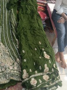 Olive Green Salwar Suit (Issue)