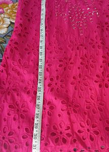 Pink Embroidered Kurta Set