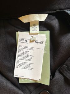 Black Straight-Leg Trousers