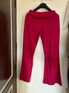 Red Flare Leggings