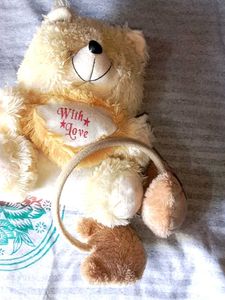 Cute Teddy Bear And Free Earmuffs!