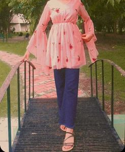 Pink Embroidery Dress