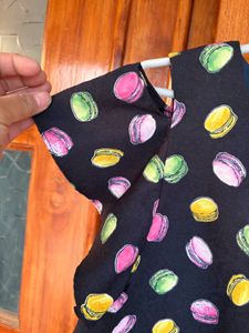 Cute Macaron Print Dress