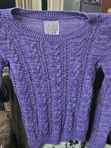 Purple Knit Sweater
