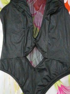 (1050)Black Mesh Bodysuit