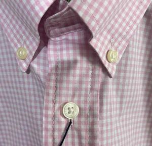 POLO RALPH LAUREN LIGHT PINK CHECK SHIRT L(40)