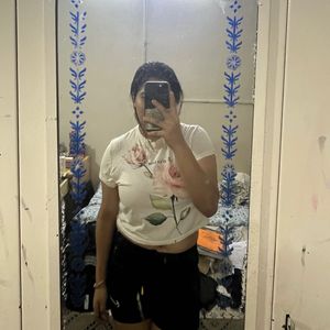 H&amp;M Floral Graphic Tee