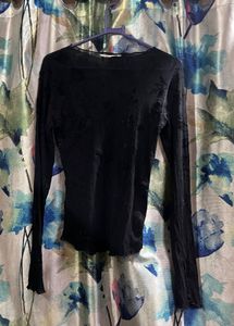 Floral Mesh Top