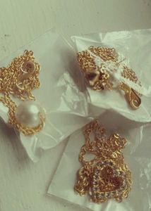 🌷 Dainty Dreams – Aesthetic Gold Chain Set 💫🩷