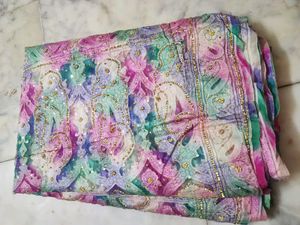 Vintage Floral Chiffon  Saree