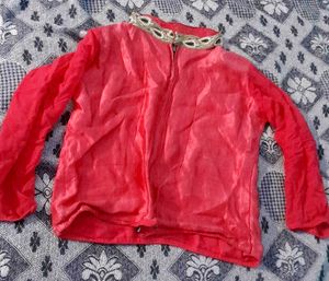 Hot pink Indo Western Co-ord Set