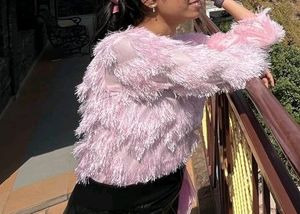 Barbie Pink Furry Top With FREE Hairclips!