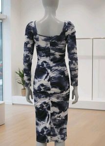 Stylish Tie-Dye Bodycon Dress
