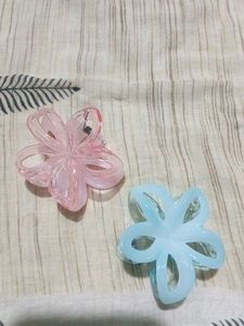 Flower Hair Claw Clips