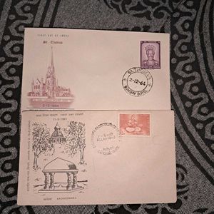 2 Vintage 1960s First Day Cover (