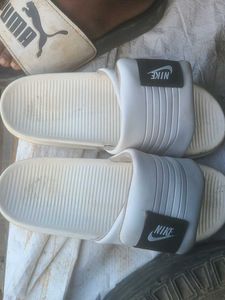 Nike White Slides
