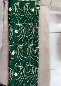 Green Full Handwork Saree