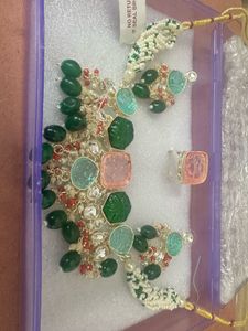 Sukkhi Glamorous Gold Plated Multicolor stone set