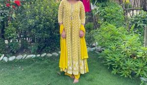 Yellow Embroidered Kurta Set