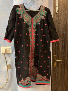 Embroidered Black Kurti