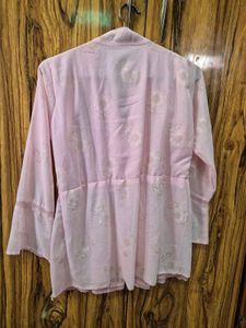 Pink Floral Tunic Top